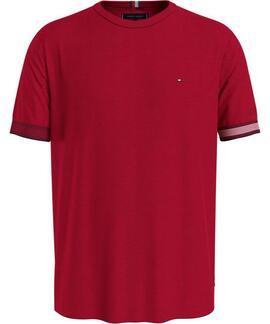CAMISETA FLAG CUFF REGULAR FIT ROJA