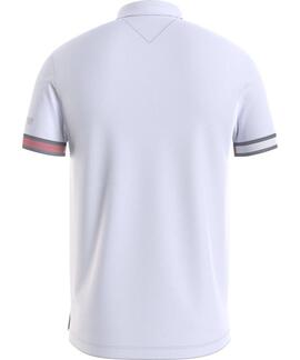POLO FLAG CUFF SLIM FIT BLANCO