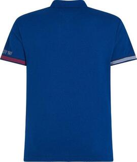 POLO FLAG CUFF SLIM FIT AZUL ROYAL