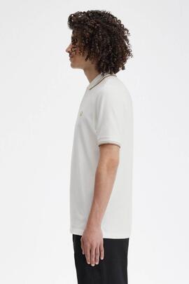 POLO TWIN TIPPED M3600 U83 SNOW WHITE / OATMEAL / WARM STONE