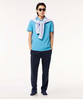 POLO LACOSTE SLIM FIT IY3 AZUL TURQUESA