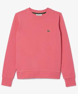 SUDADERA JOGGER DE MUJER LACOSTE EN FELPA ROSA