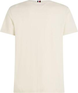 CAMISETA MONOGRAM BADGE REGULAR FIT COLOR CRUDO