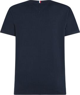 CAMISETA REGULAR FIT AZUL MARINO BORDADO LAUREL MULTICOLOR