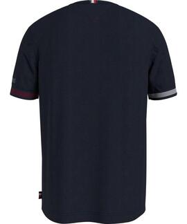 CAMISETA FLAG CUFF REGULAR FIT AZUL MARINO