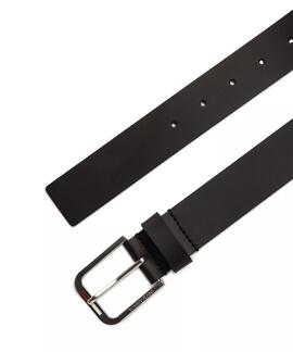 CINTURÓN DE PIEL AUSTIN 3.5 CM NEGRO
