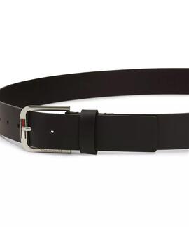 CINTURÓN DE PIEL AUSTIN 3.5 CM NEGRO