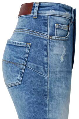 PANTALÓN VAQUERO FAITH PUSH IN CROPPED SKINNY CON ROTOS