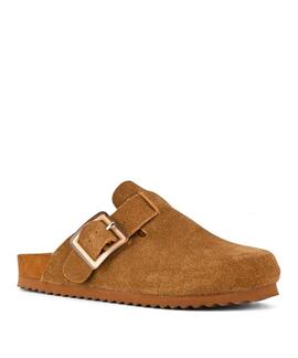 ZUECO MONOCOLOR SABOT ANTE CAMEL