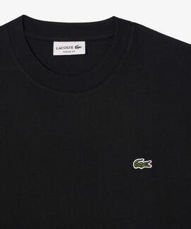 CAMISETA BÁSICA DE CORTE CLÁSICO REGULAR FIT NEGRA