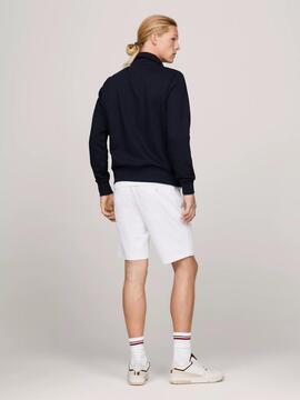 SUDADERA CON CREMALLERA AZUL MARINO