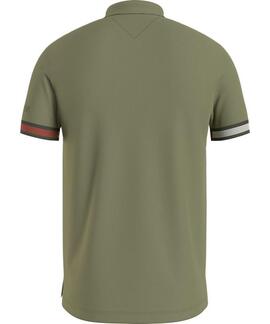 POLO FLAG CUFF SLIM FIT VERDE
