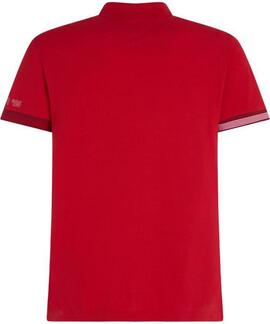 POLO FLAG CUFF SLIM FIT ROJO
