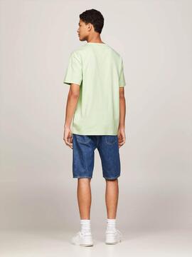 CAMISETA BADGE TEE REGULAR FIT VERDE LIMA