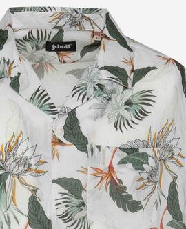CAMISA MANGA CORTA HAWAIANA LIGERA SHRIVERA OFF WHITE PARADI