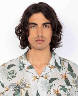 CAMISA MANGA CORTA HAWAIANA LIGERA SHRIVERA OFF WHITE PARADI