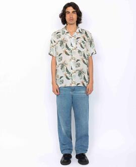 CAMISA MANGA CORTA HAWAIANA LIGERA SHRIVERA OFF WHITE PARADI
