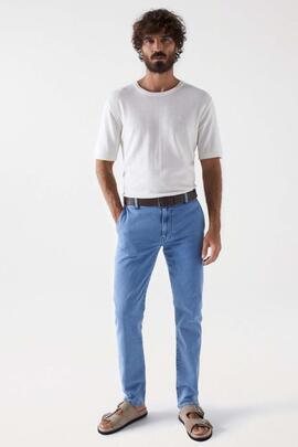 PANTALÓN VAQUERO CHINO S-ACTIV SLIM FIT DENIM AZUL GYMDIGO