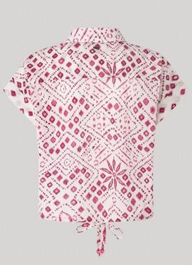 BLUSA DULCE CROPPED FIT CON ESTAMPADO INTEGRAL
