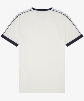 CAMISETA TAPED RINGER BLANCA