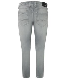 PANTALÓN VAQUERO SPIKE SLIM TAPER UH5 MID RISE DENIM GRIS CL