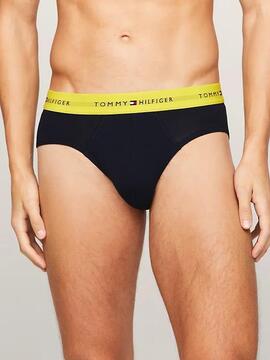 SLIPS 3 PACK BRIEF WB AZUL MARINO