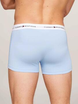 BOXER 3 PACK WB TRUNK ROJO, CELESTE Y AZUL MARINO