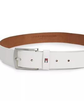 CINTURÓN DE PIEL NEW DENTON 3.5 CM BLANCO