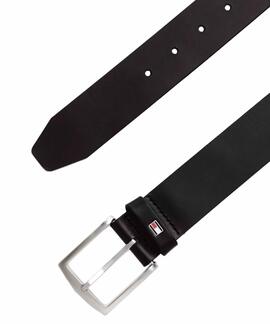 CINTURÓN DE PIEL NEW DENTON 4.0 CM NEGRO