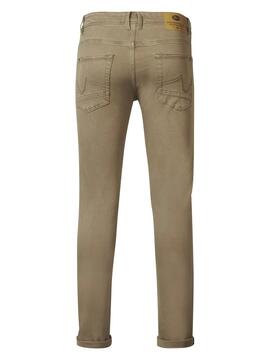 PANTALÓN VAQUERO SEAHAM SLIM FIT COLOR TABACO