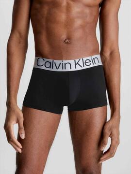 BOXER TRUNK LOW RISE 3 PACK INTENSE POWER MICROFIBRA NEGRA