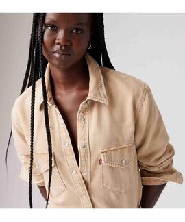 CAMISA VAQUERA LEVI’S® ICONIC WESTERN CHATTER KHAKI TOP