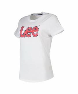 LOGO TEE SLIM FIT BRIGHT WHITE