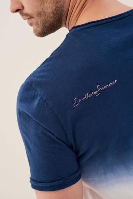 CAMISETA CON EFECTO DEGRADE SLIM FIT ROSA