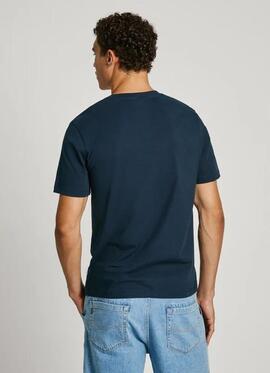 CAMISETA CLAG REGULAR FIT 594 DULWHICH BLUE AZUL MARINO