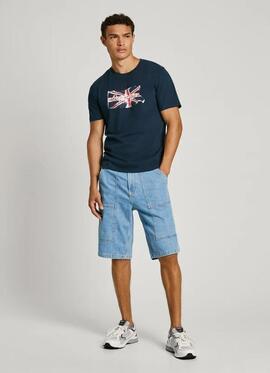 CAMISETA CLAG REGULAR FIT 594 DULWHICH BLUE AZUL MARINO