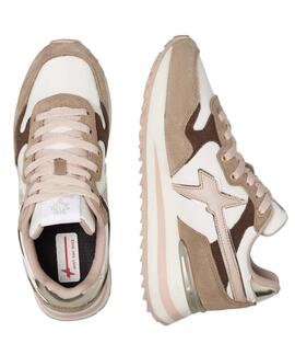 ZAPATILLAS YAK-W ANTE Y NAILON TAUPE / BONE / CIPRIA