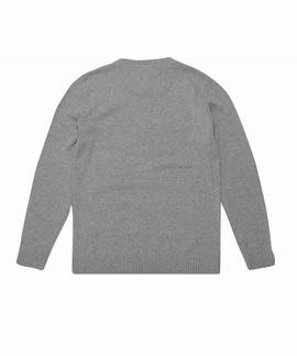 TJM BOLD LOGO SWEATER LT GREY HTR