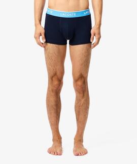 BOXERS 3 PACK TRUNK COTTON STRETCH AZUL MARINO