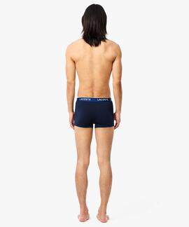 BOXERS 3 PACK TRUNK COTTON STRETCH AZUL MARINO