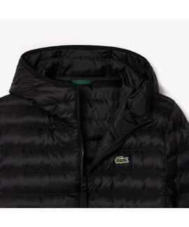 CHAQUETA ACOLCHADA HIDRÓFUGA SLIM FIT NEGRA