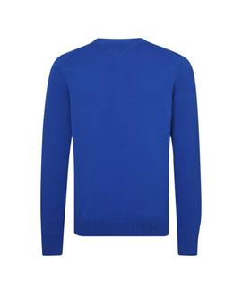LOGO CNECK SWEATER REGULAR FIT BLUE LOLITE