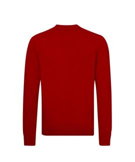 LOGO CNECK SWEATER REGULAR FIT HAUTE RED