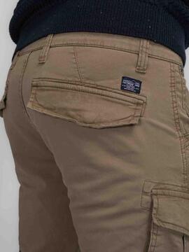 PANTALÓN BOLSO CARGO TAPERED FIT CAMEL