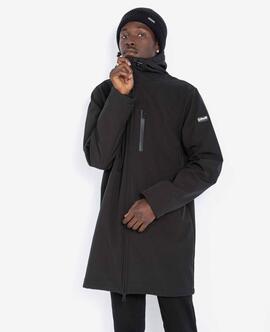 CHAQUETA LARGA KALVIN SOFTSHELL NEGRO