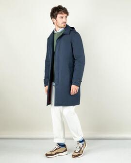 GABARDINA ACOLCHADA IMPERMEABLE AZUL MARINO