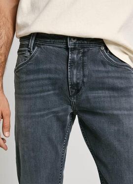 PANTALÓN VAQUERO SPIKE SLIM TAPER UM5 MID RISE DENIM GRIS OS