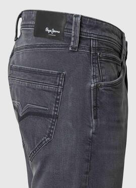 PANTALÓN VAQUERO SPIKE SLIM TAPER UM5 MID RISE DENIM GRIS OS