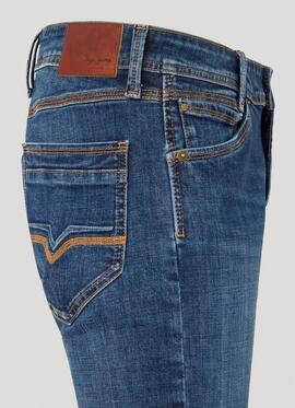 PANTALÓN VAQUERO SPIKE SLIM TAPER DU6 MID RISE DENIM AZUL