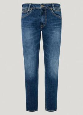 PANTALÓN VAQUERO SPIKE SLIM TAPER DU6 MID RISE DENIM AZUL